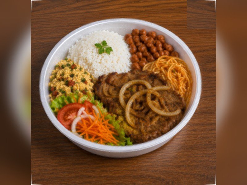 Marmita de bife acebolado